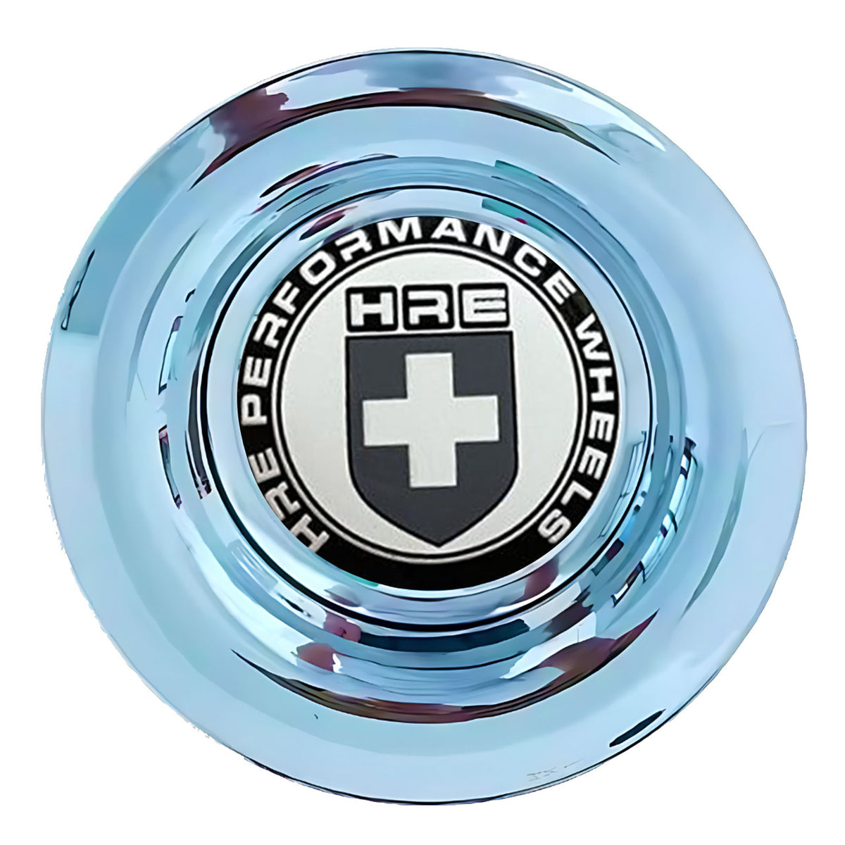 HRE Black Floating Center Caps Polished