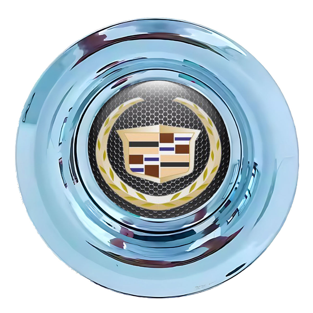 Cadillac Dark Floating Center Caps Polished