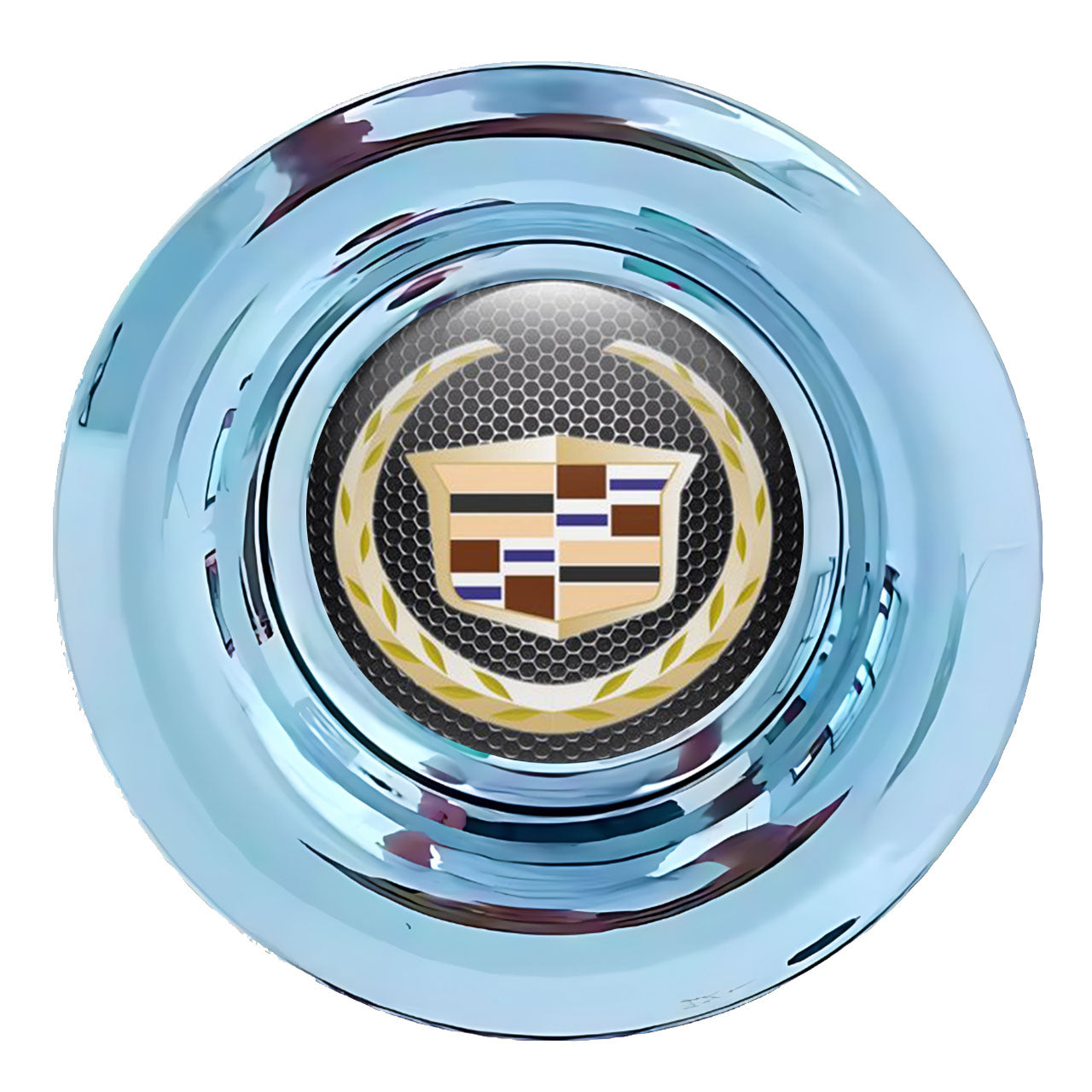 Cadillac Dark Floating Center Caps Polished