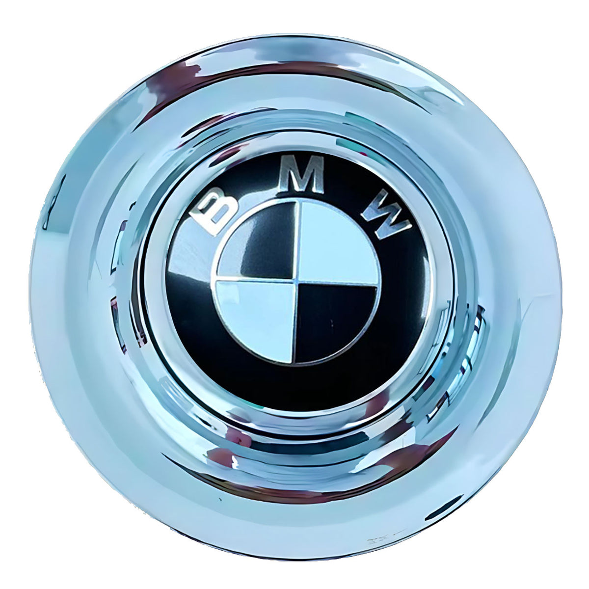 BMW Black Floating Center Caps Polished
