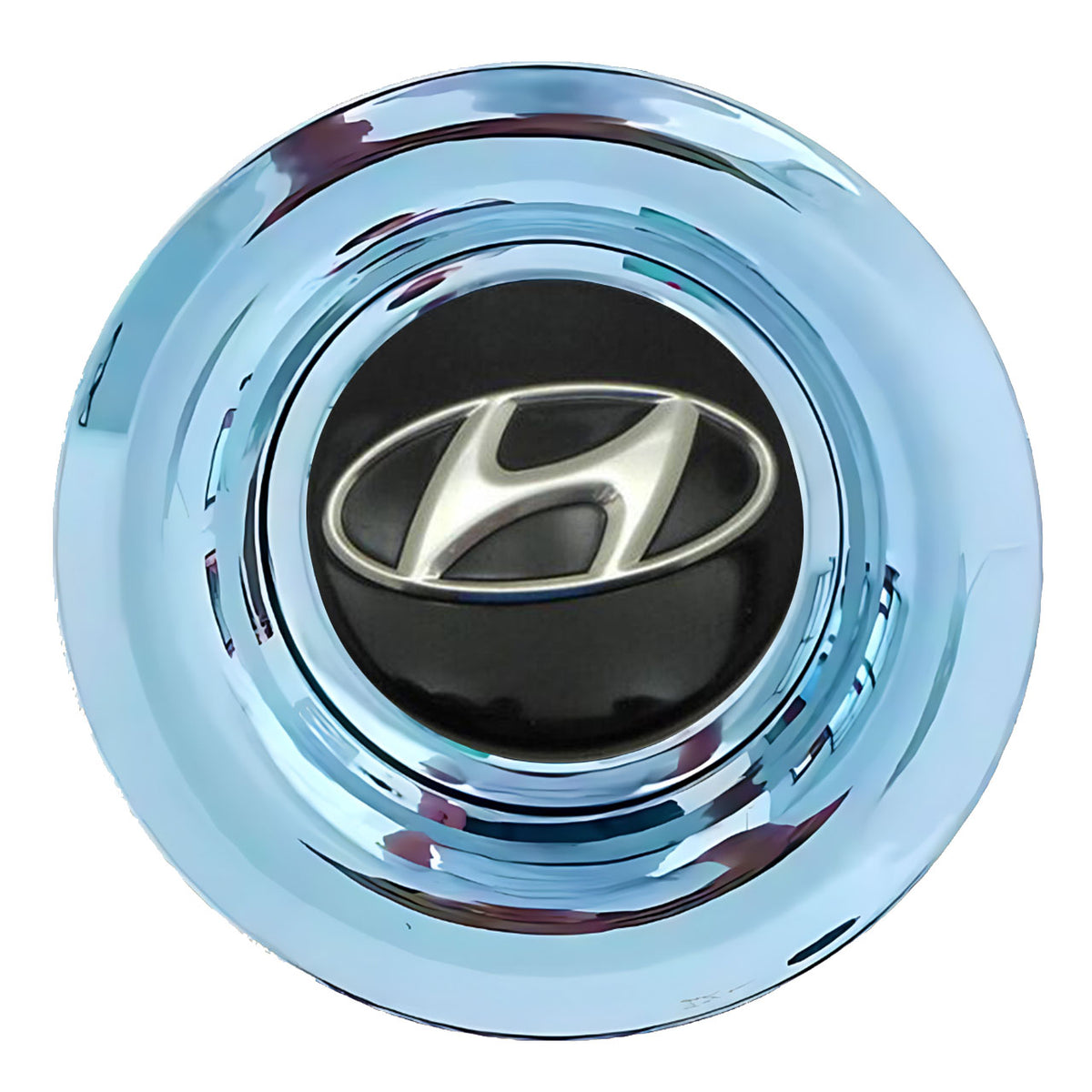 Hyundai Black Floating Center Caps Gloss Matt Black