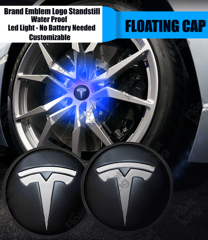 Tesla 2 Floating Center Caps - How it looks on wheels