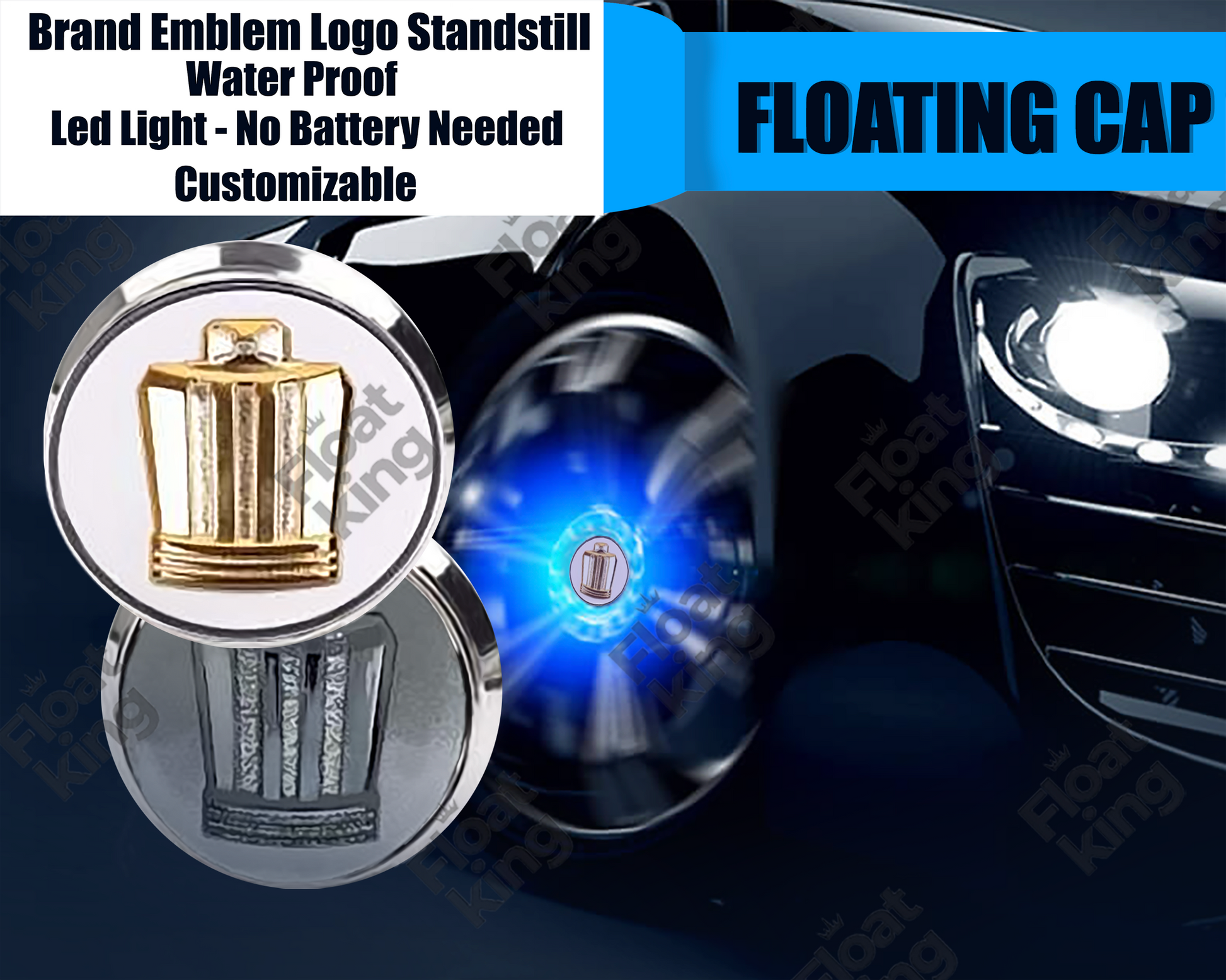 Toyota Crown Floating Center Caps