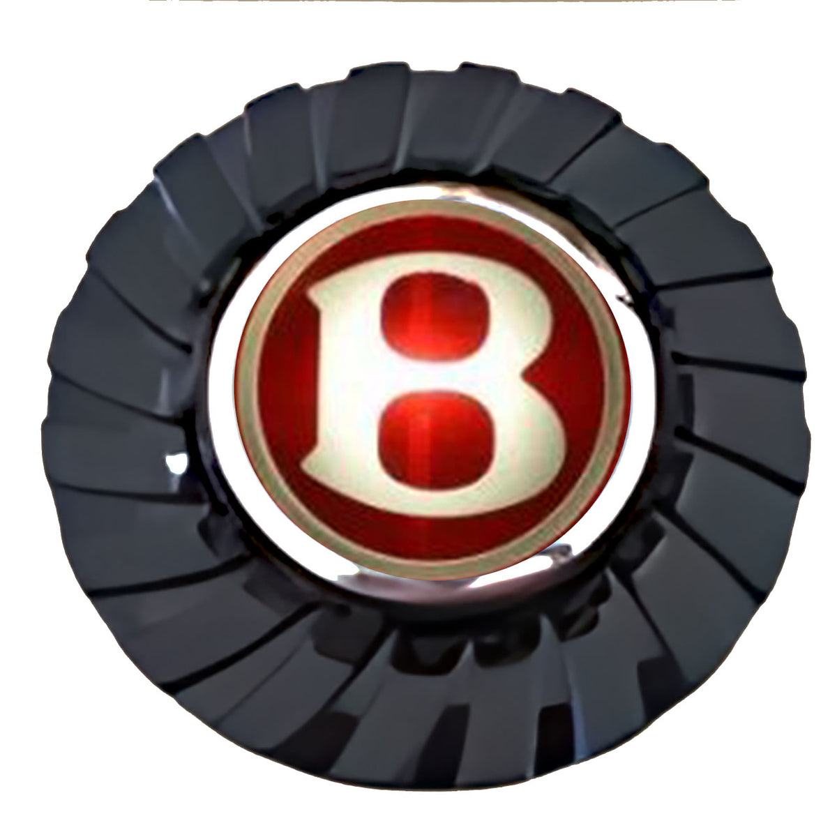 Bentley Red Floating Center Caps True Direction