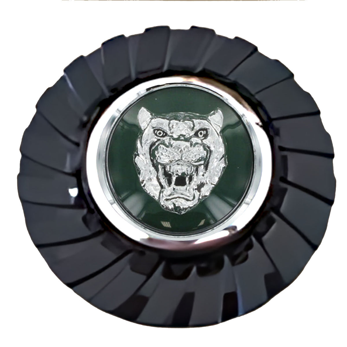 Jaguar Green Floating Center Caps True Direction