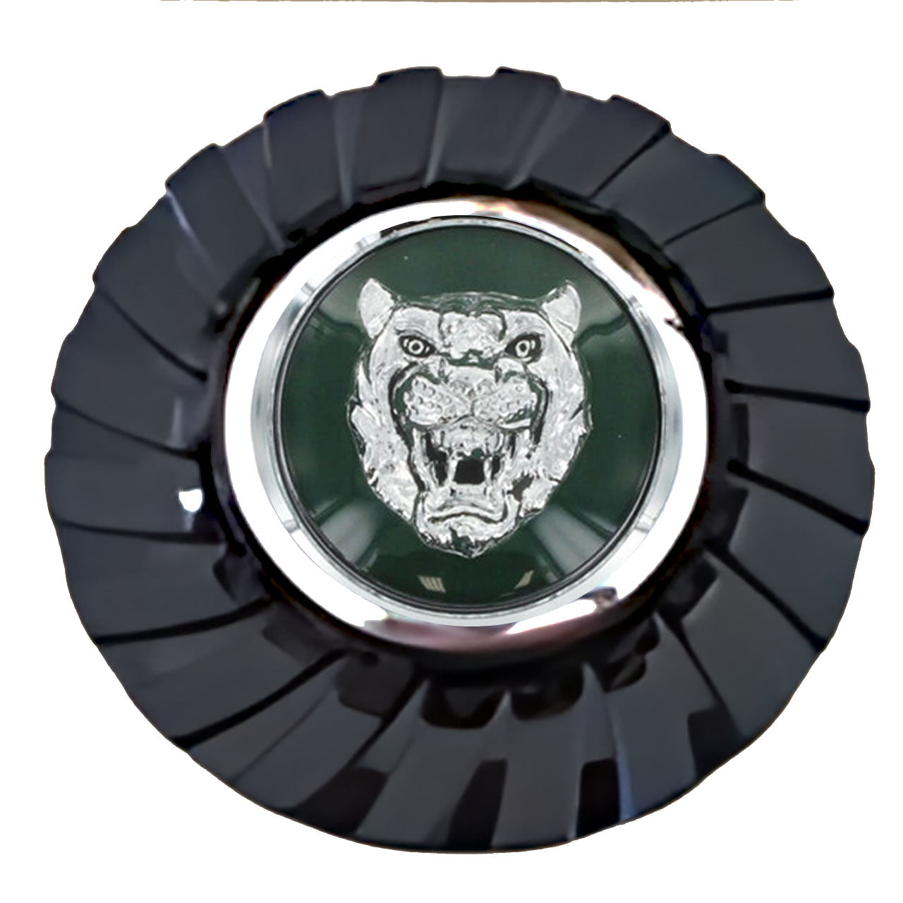 Jaguar Green Floating Center Caps True Direction