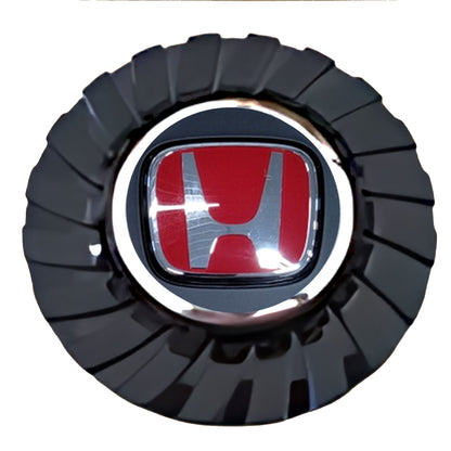 Honda Matte Charcoal Red Floating Center Caps True Direction