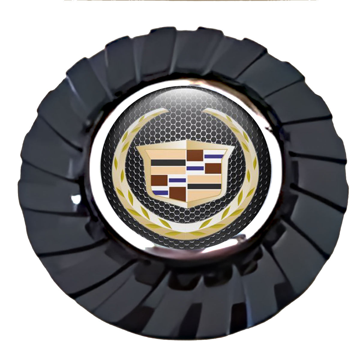 Cadillac Dark Floating Center Caps True Direction