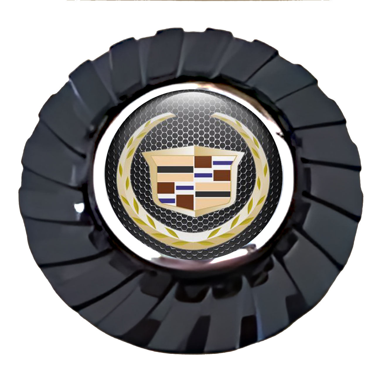 Cadillac Dark Floating Center Caps True Direction