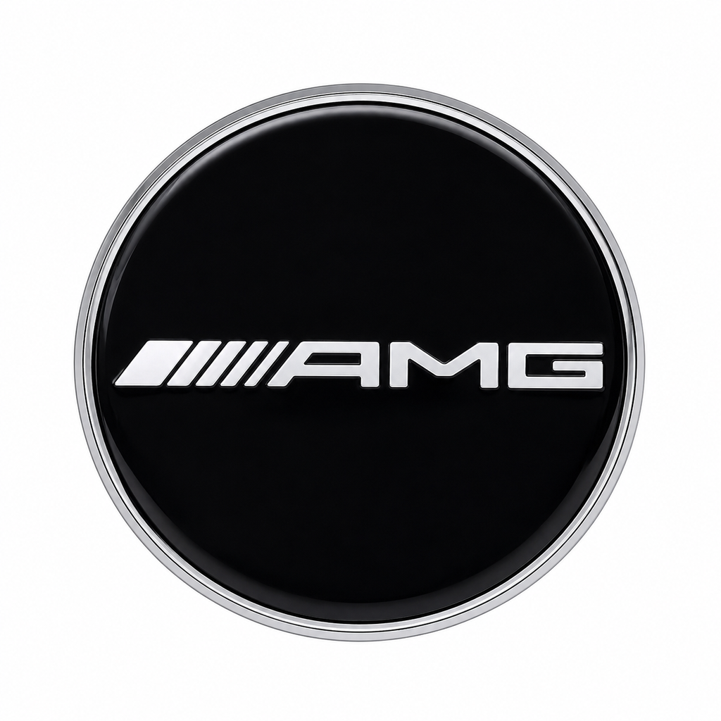 AMG Black 75mm Floating Center Cap