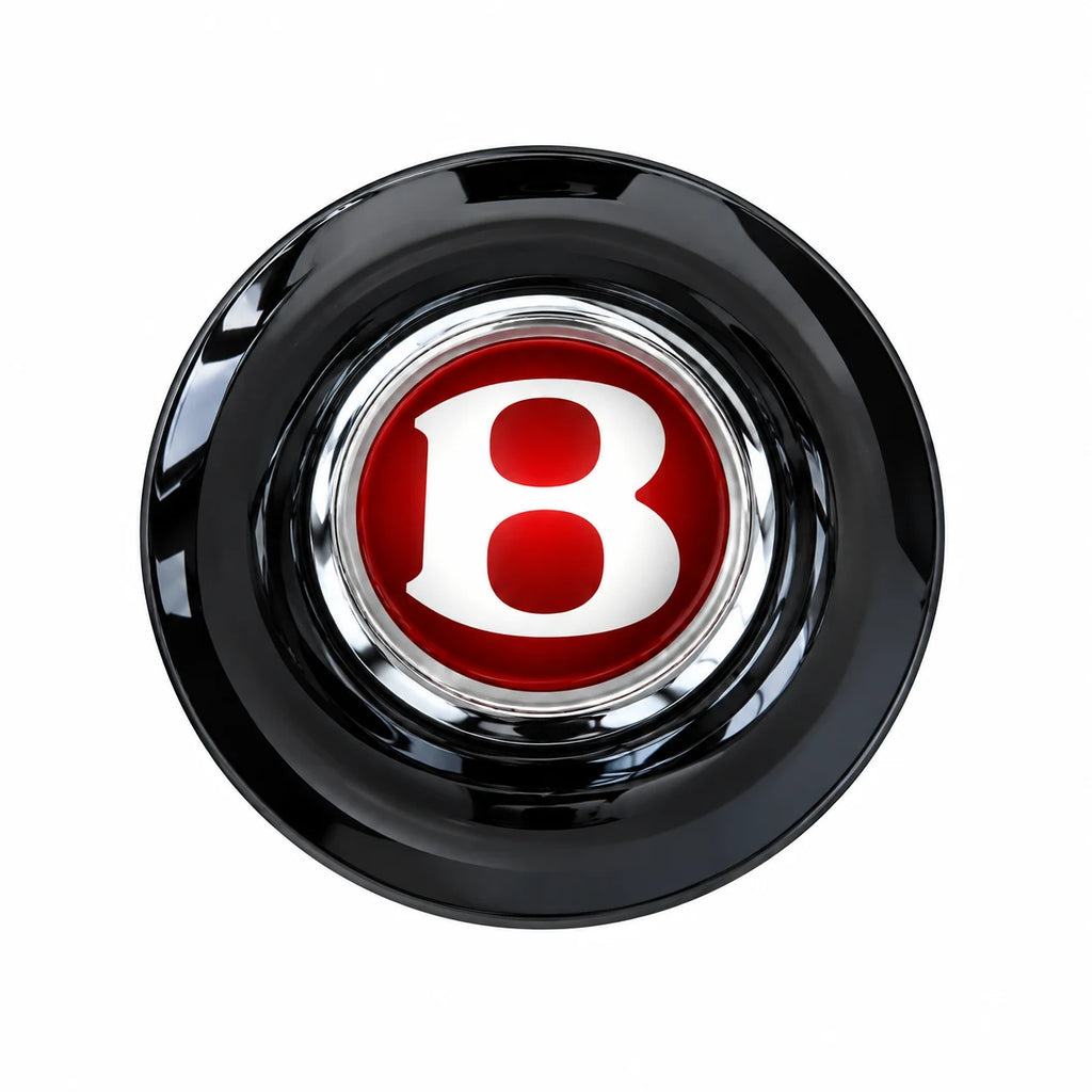 Bentley Red XL Black with Chrome Ring