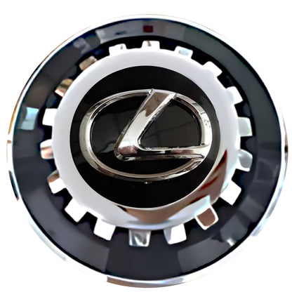 Lexus Floating Center Caps Black With Gear Shape Center