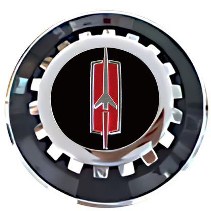 Oldsmobile Floating Center Caps Black With Gear Shape Center