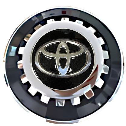 Toyota Floating Center Caps Black With Gear Shape Center