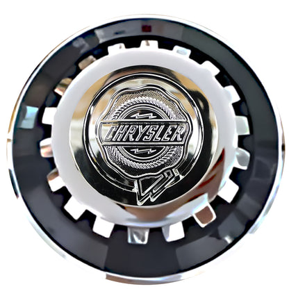 Chrysler Pacifica Floating Center Caps Black With Gear Shape Center