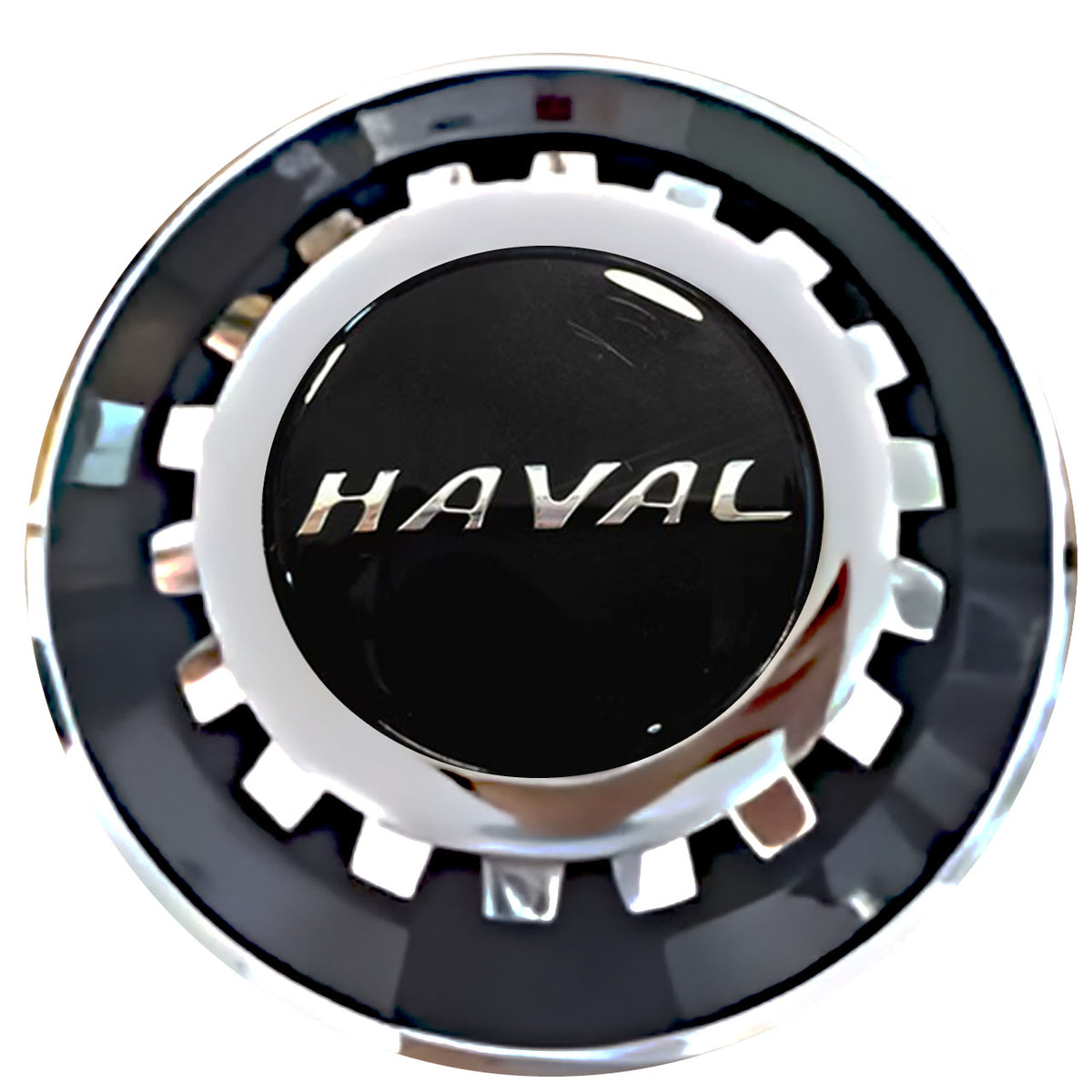 Haval Floating Center Caps Black With Gear Shape Center
