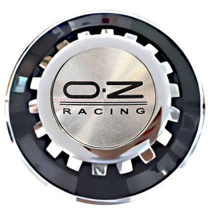 OZ Floating Center Caps Black With Gear Shape Center