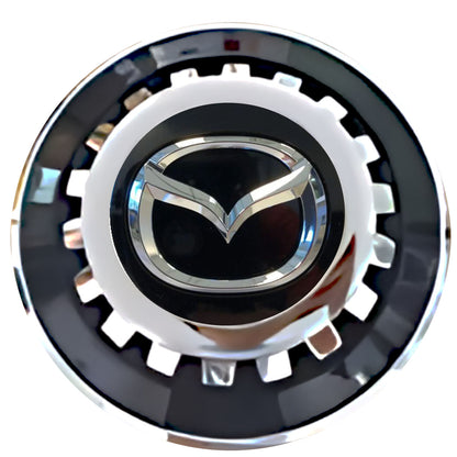 Mazda 2 Floating Center Caps Black With Gear Shape Center