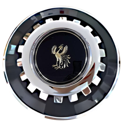 Toyota Century Floating Center Caps Black With Gear Shape Center