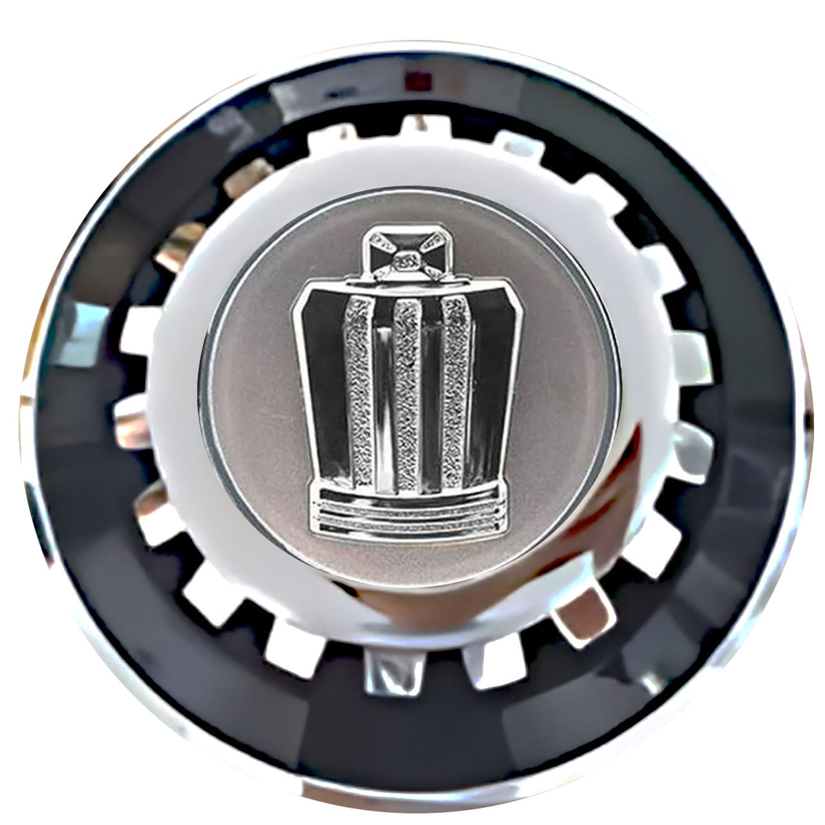 Toyota Crown Floating Center Caps Black With Gear Shape Center