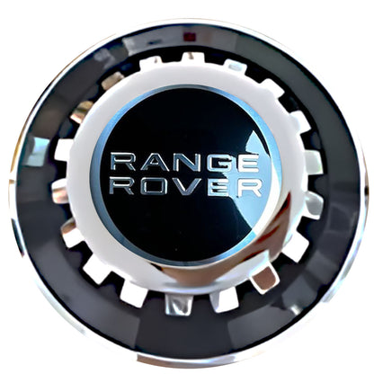 Land Rover Range Rover Floating Center Caps Black With Gear Shape Center