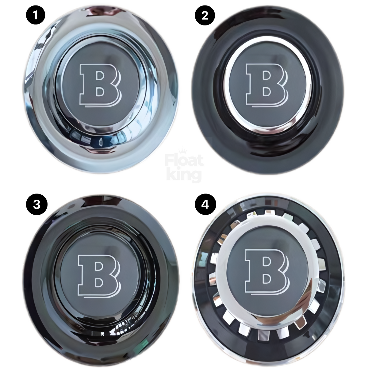 Brabus Floating Center Caps 4 styles
