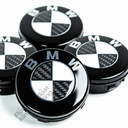 BMW Carbon Fiber 68mm Zoom 4 Caps
