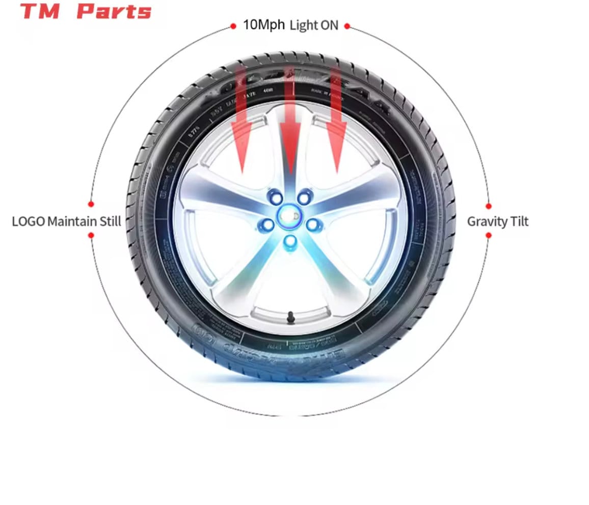 Audi 3 Floating Center Caps Graphic