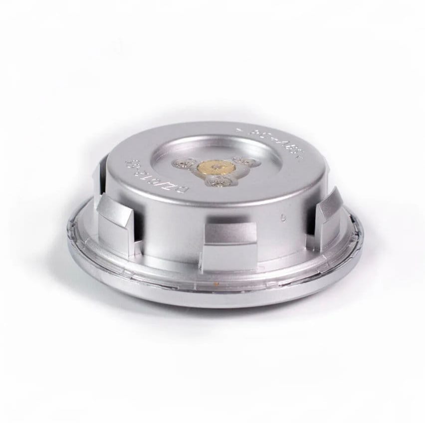 Audi 3 Floating Center Caps Small White