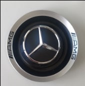 Mercedes-Benz, AMG & Maybach Floating Center Caps - AMG Black
