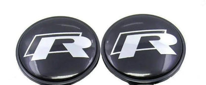 Volkswagen Floating Center Caps - R logo