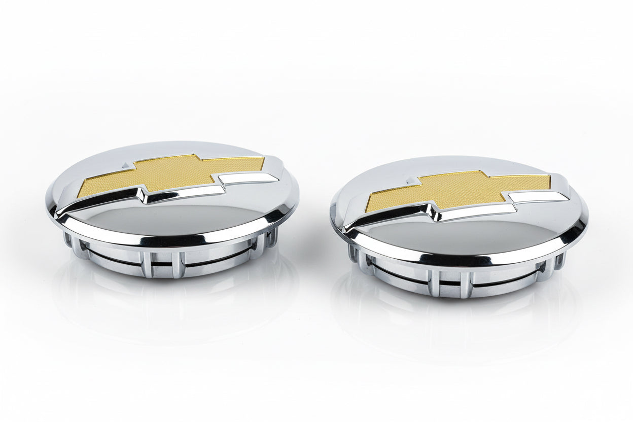 Chevrolet Floating Center Caps – Stock - 2 Caps Silver