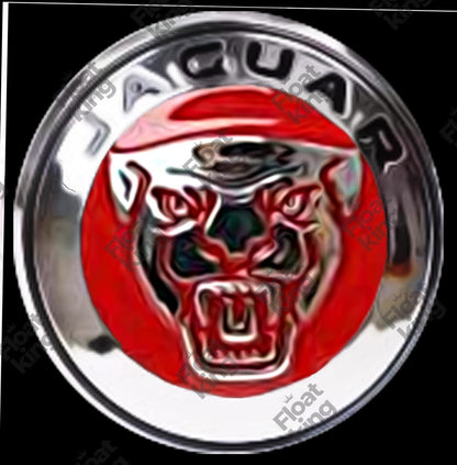 Jaguar Floating Center Caps – 59mm - 1 Cap Red