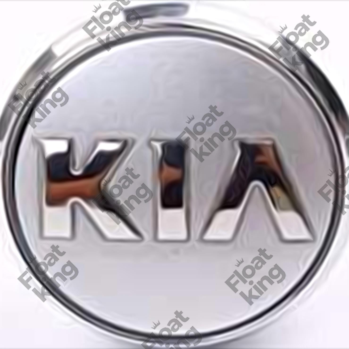 KIA Floating Center Caps – 58mm - 1 Cap Silver