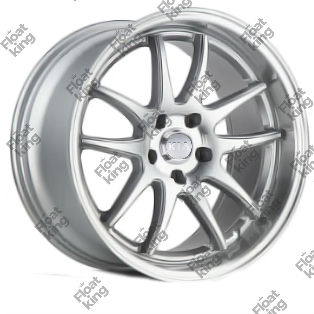 KIA Floating Center Caps – 58mm - How it looks on Rim