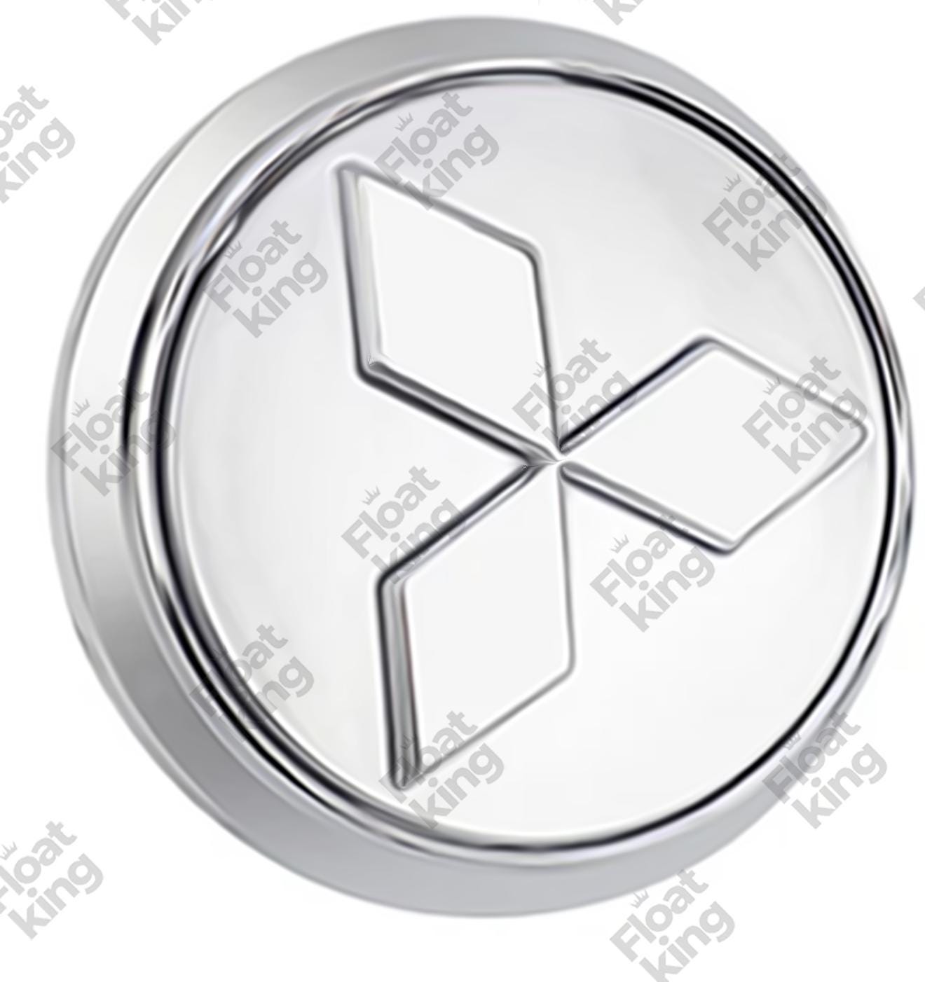 Mitsubishi Stock Floating Center Caps Silver