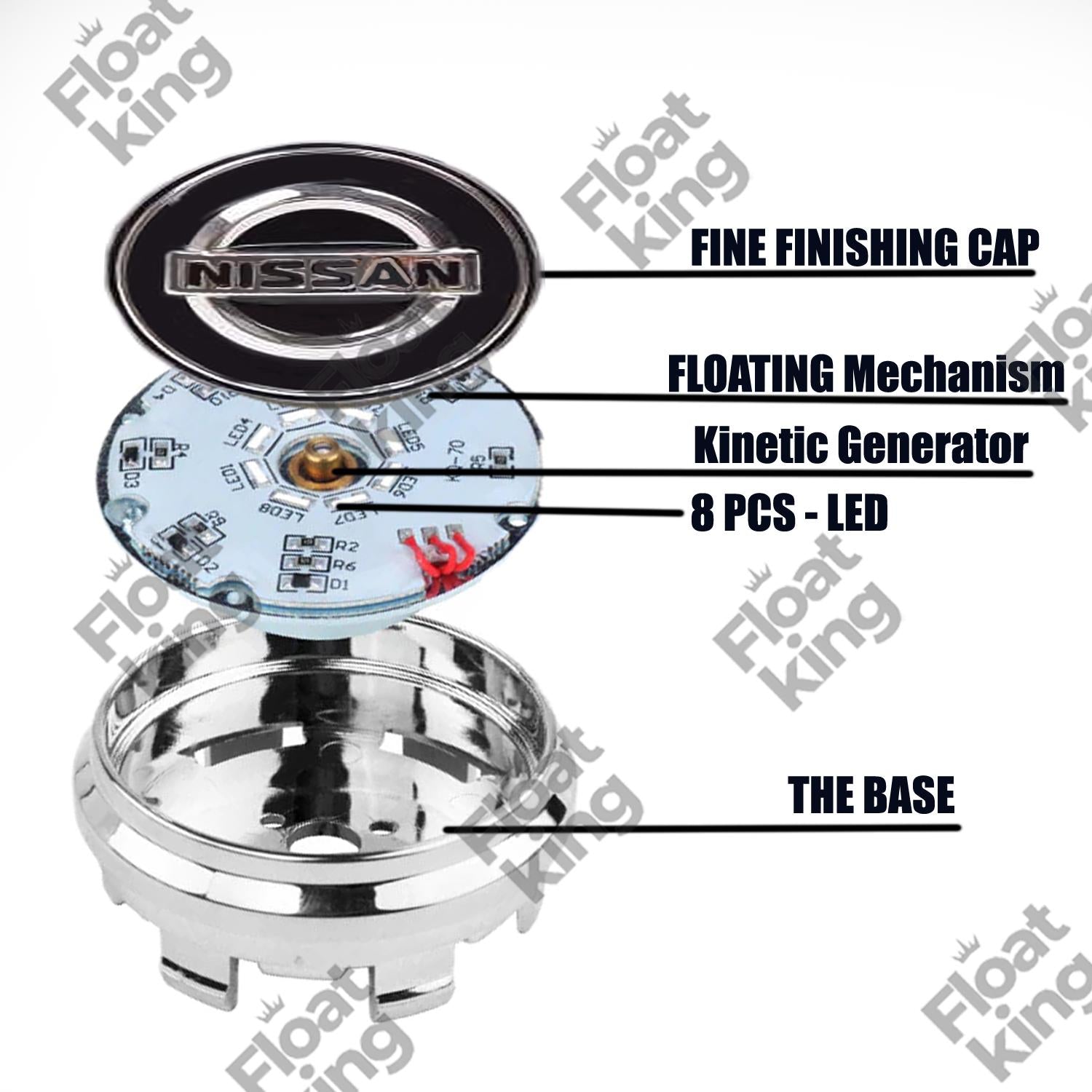 Nissan Floating Center Caps Instructions