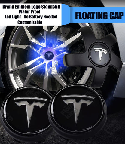Tesla Model 3 Floating Center Caps - How it looks in Wheels