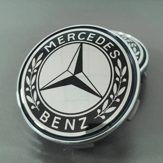 RARE Floating Mercedes Benz MIRROR 75mm Maybach Wheel Center Cap Hub Rim Logo Emblem Multiple Styles! (LED options) Free shipping (4pcs).