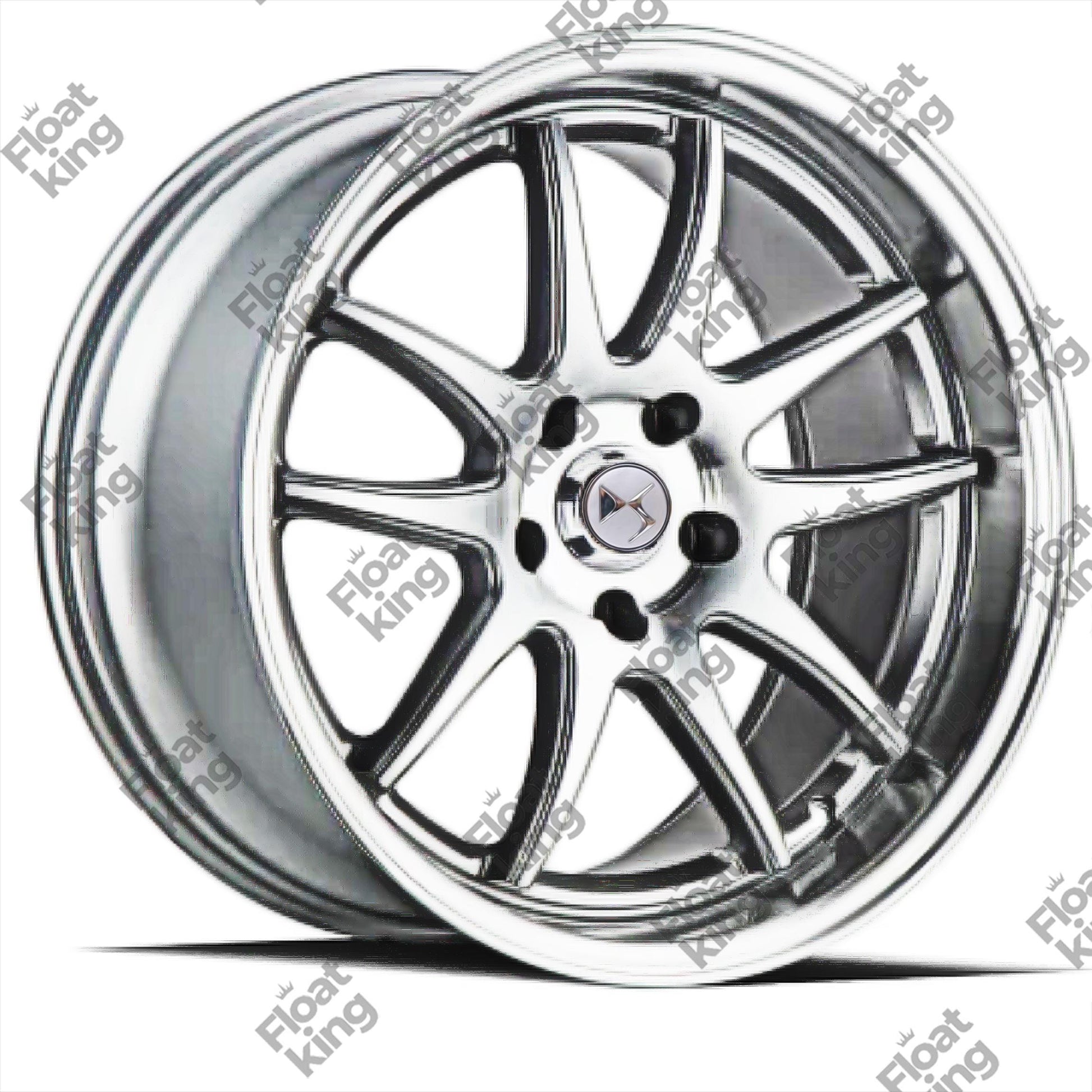 DS Floating Center Caps - How it looks on Wheel