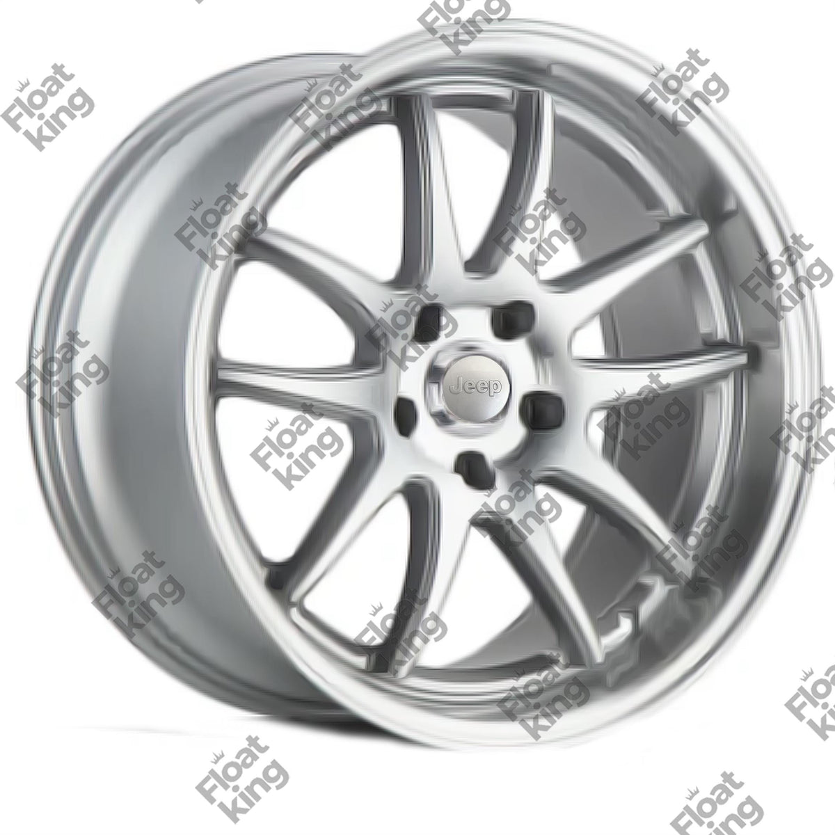 Jeep Floating Center Caps – 60mm - How it looks on Rim