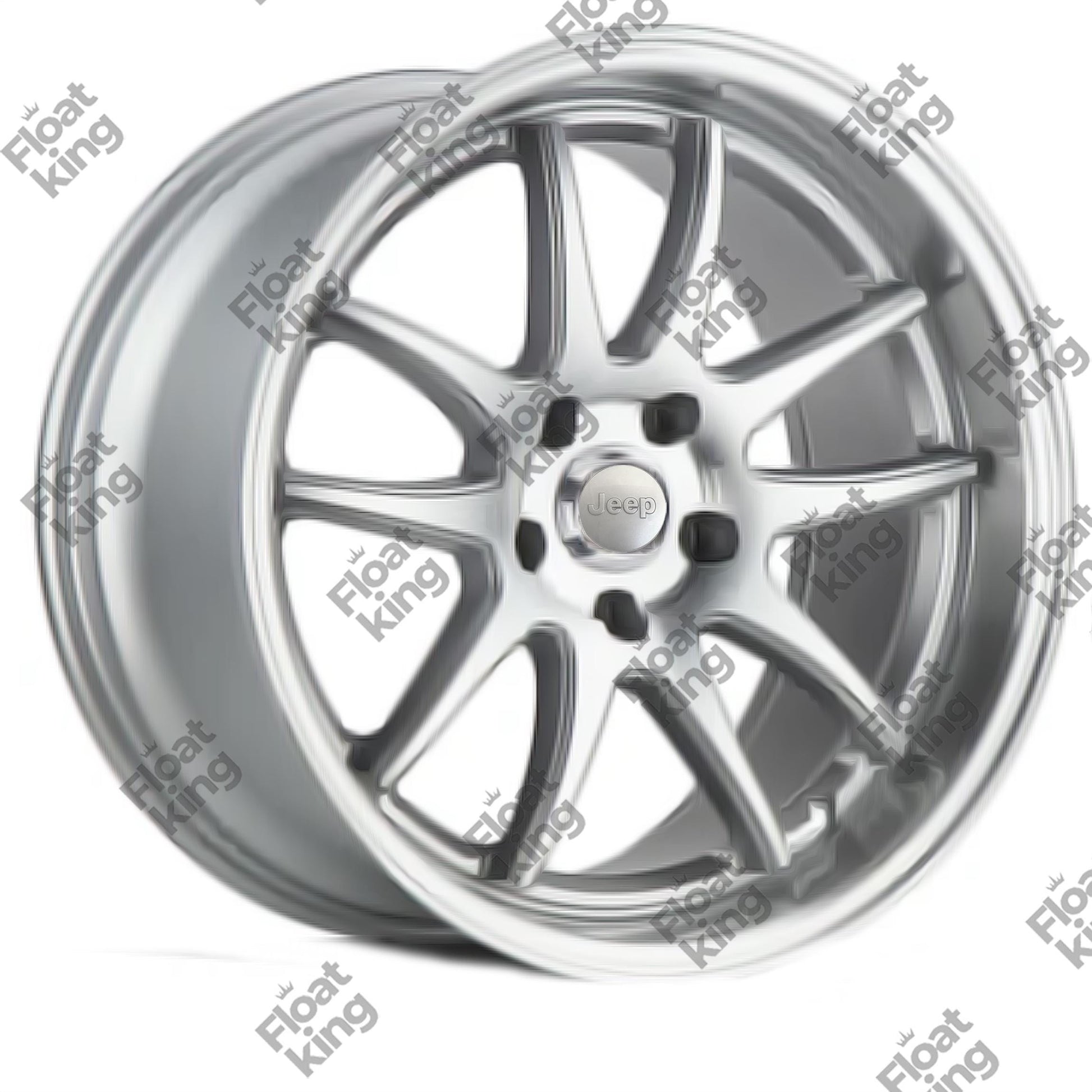 Jeep Floating Center Caps – 60mm - How it looks on Rim