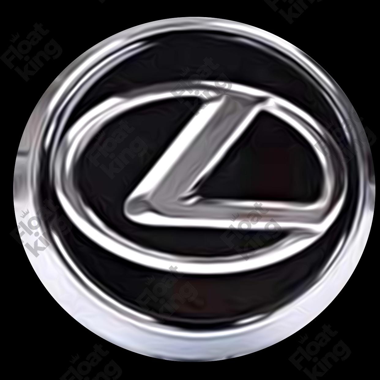 Lexus Floating Center Caps 62mm - 1 Black Cap