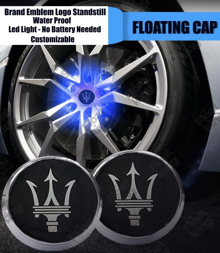 Maserati 2 Floating Center Caps