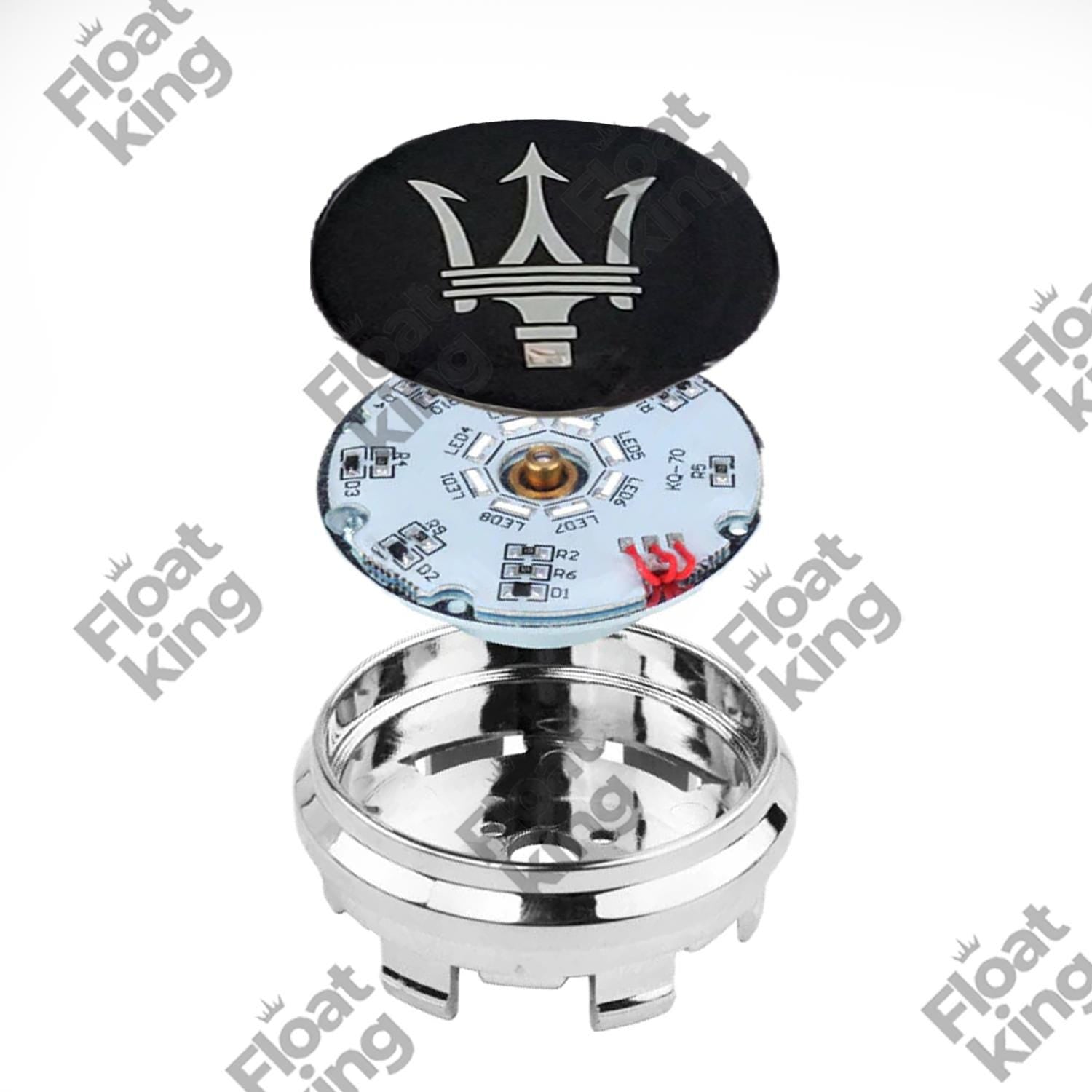 Maserati 2 Floating Center Caps Instruction