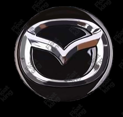 Mazda Floating Center Cap - Black & Silver