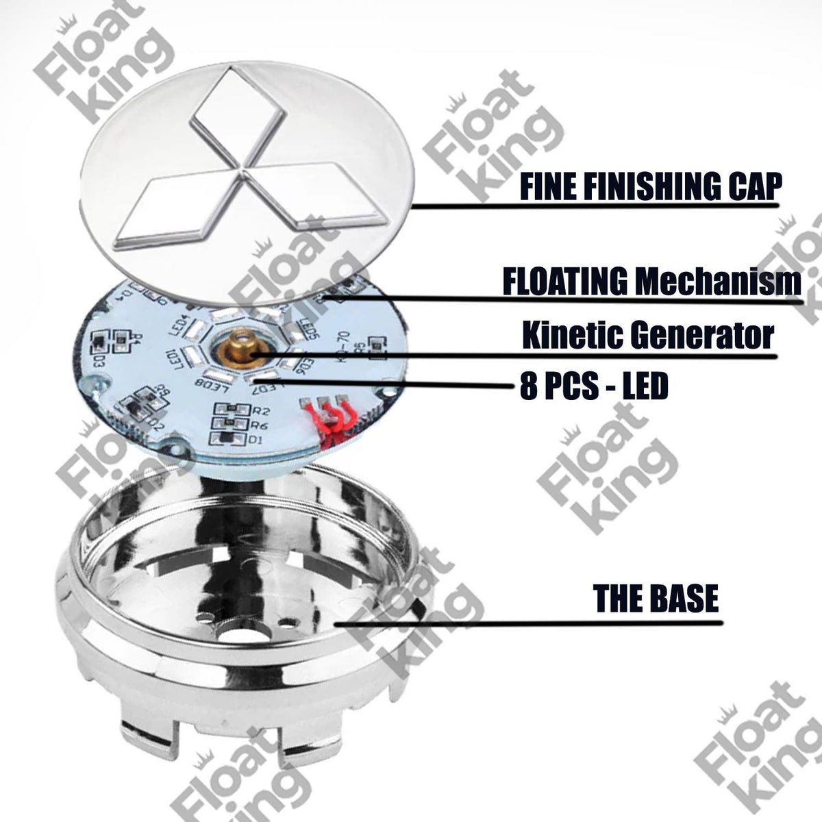 Mitsubishi Stock Floating Center Caps Instructions