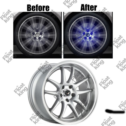 Volkswagen Jetta Floating Center Caps - How it looks on Rim