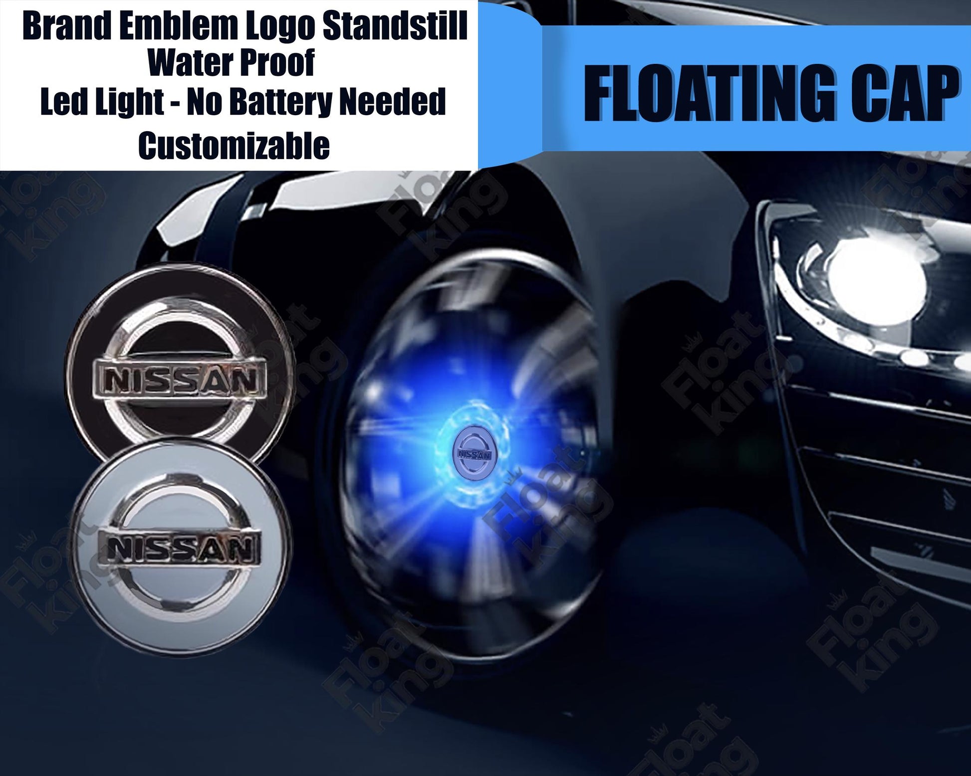 Nissan Floating Center Caps