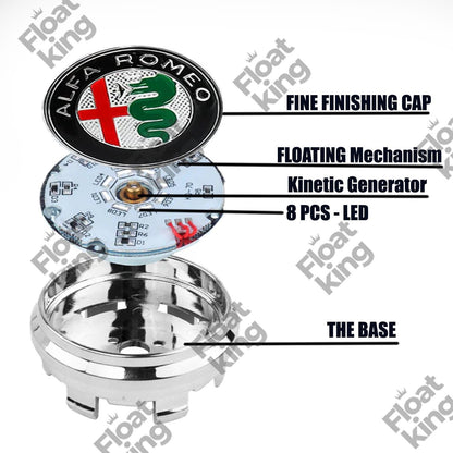 Alfa Romeo Floating Center Caps Instructions